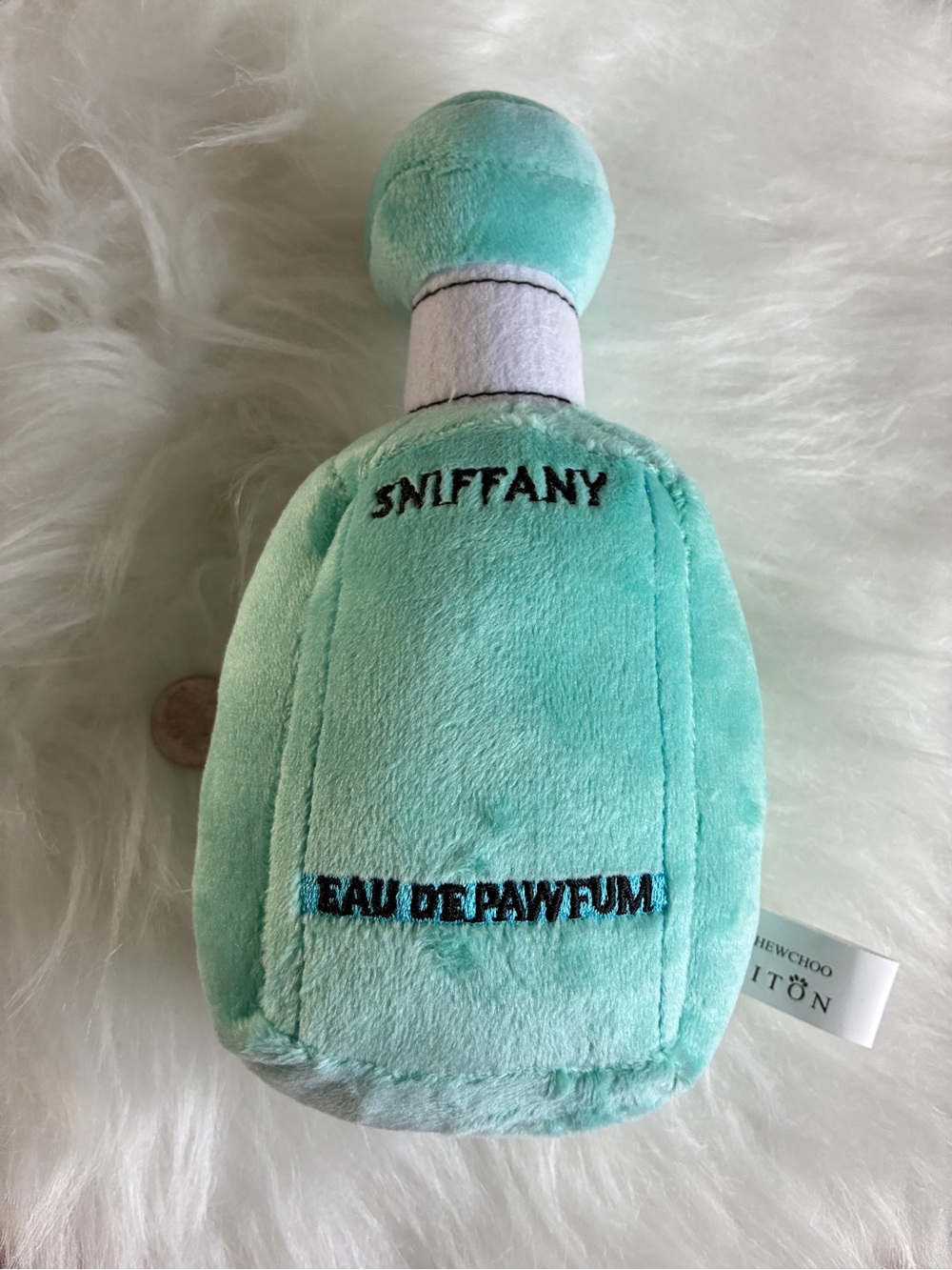 Sniffany Eau de Pawfum Plush Dog Toy - Mint Green